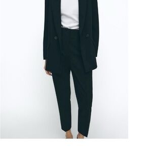 Zara Women's Black high-waisted Pants